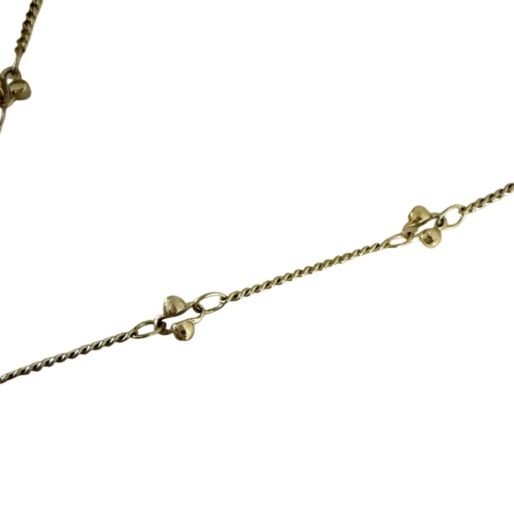WHBM Crystal Charm Pendant Necklace Pale Pink Gold Tone - Picture 4 of 10